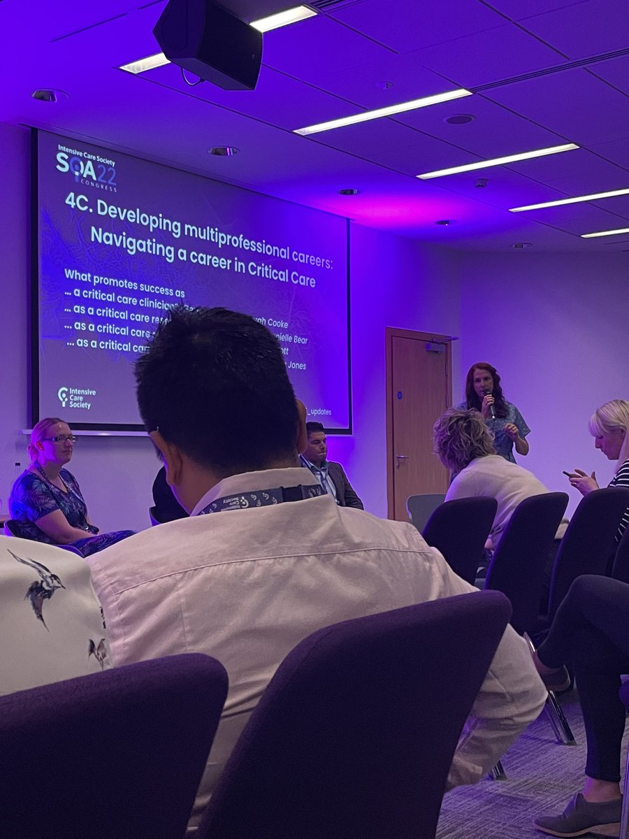KirstyJerrard's tweet image. ‘It’s everyone’s responsibility to be a leader, not just the senior staff’ Fantastic talk by the @ICS_updates PAGs on navigating a career in ICU! #SOA22 #SOA2022 @BelfastTrust @AnnPhysio @ais_d @CSPNI1