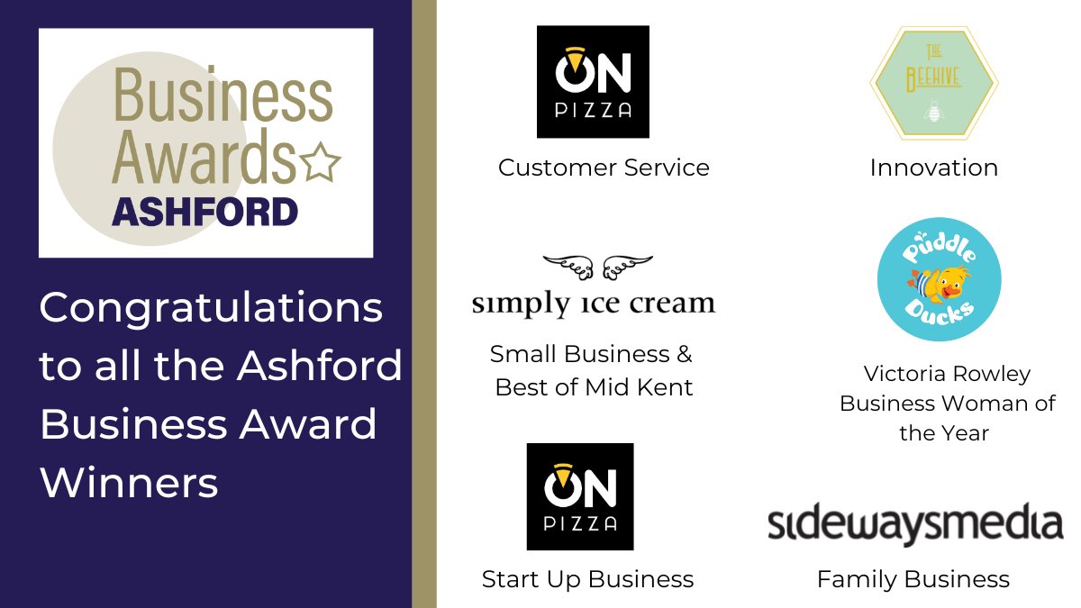 What a fantastic evening <a href="/AwardsKent/">BusinessAwardsKent</a> celebrating some great businesses in Ashford and mid Kent.  A really big congratulations to all our winners #Ashford  #kentbusinessawards
