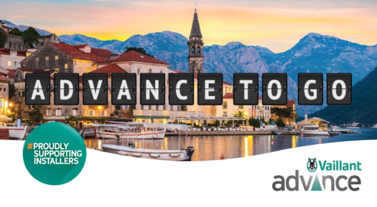 LAST DAY to hit your target and be in with a chance to go to MONTENEGRO. #Vaillantuk #Vaillantadvance #proudlysupportinginstallers