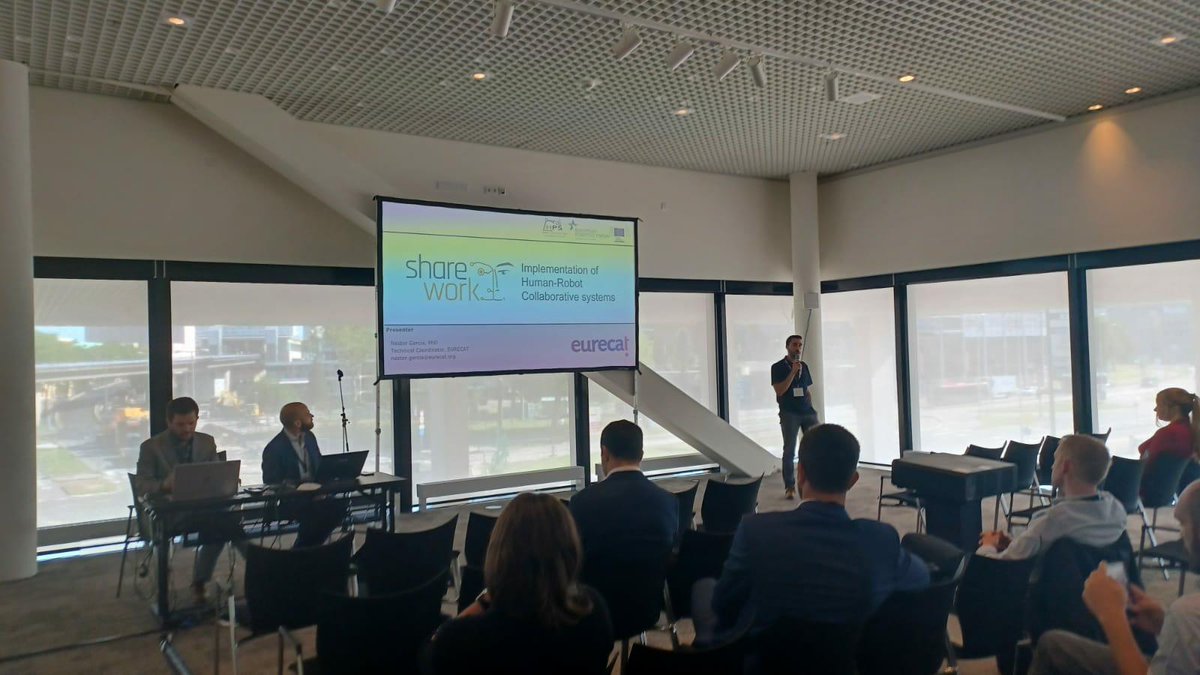 👋 Find us at #ERF22! We are participating in the 9th Hybrid Production Systems workshop alongside with other sister projects to discuss #collaborativerobotics #FoF #HRC 📍 Dock 14