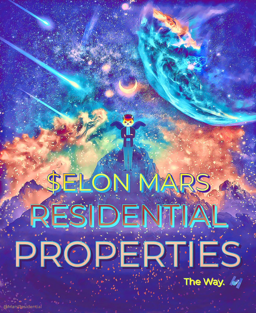 MarsResidential's tweet image. $ELON Mars Residential Properties. The Way.🛰
#Together ✨ 

@DogelonMars #Dogelon #DogelonMars 
@elonmusk #Elon @SpaceX @Nasa #SpaceX @mfoundation #MarsConstructionProject #MCProject #MakeLifeMultiplanetary #crypto #cryptocurrency #nft #nftgame #nftproperty #nfts #nftart
🖤🪬📈