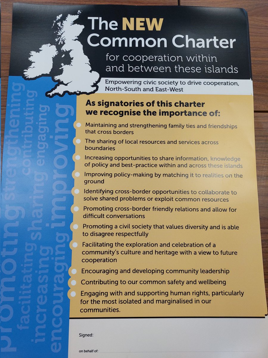 antsoares67's tweet photo. Great discussion on the #NewCommonCharter for Cooperation Within and Between these Islands and its principles kindly hosted by @AdviceNI. Potential new priorities for collaboration identified. https://t.co/D1K3pRVSlw