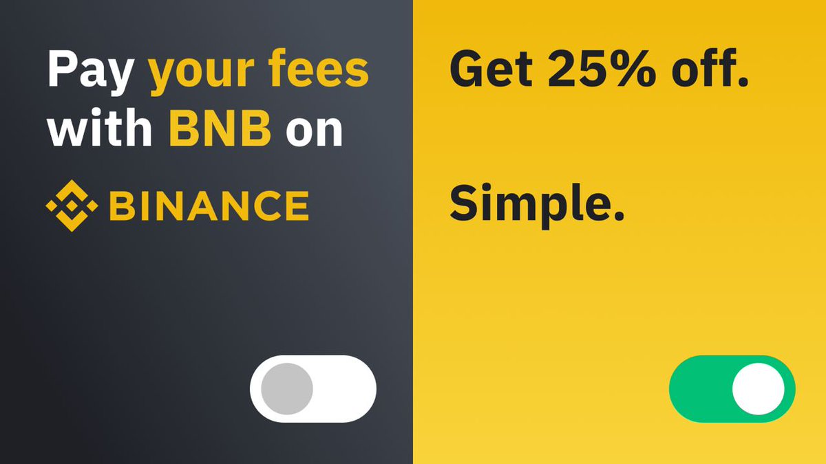#BNB utility update: we've extended the 25% trading fee discount for another year when paying with #BNB on #Binance. 

Find out more ➡️ binance.com/en/support/ann…