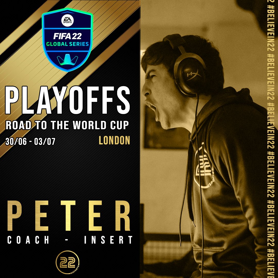 STARTING TODAY! #FGSPlayoffs

@pmsg_16, together with our coach @InsertPT, is in London 🇬🇧 to secure a spot in the World Cup in Copenhagen 🇩🇰!

Games begin at 14:00.

📺 twitch.tv/16_peter

#believein22