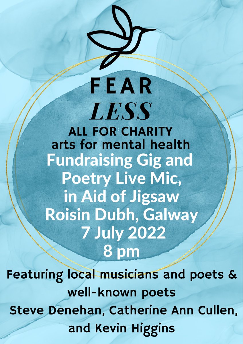 SteverinoD's tweet photo. One week to go! An evening of music and poetry in the legendary Róisín Dubh in Galway on July 7th. The link is below for anyone who would like to come along.

Free entry! :)

https://t.co/cdQGzchHrp https://t.co/XAzWrpei4h