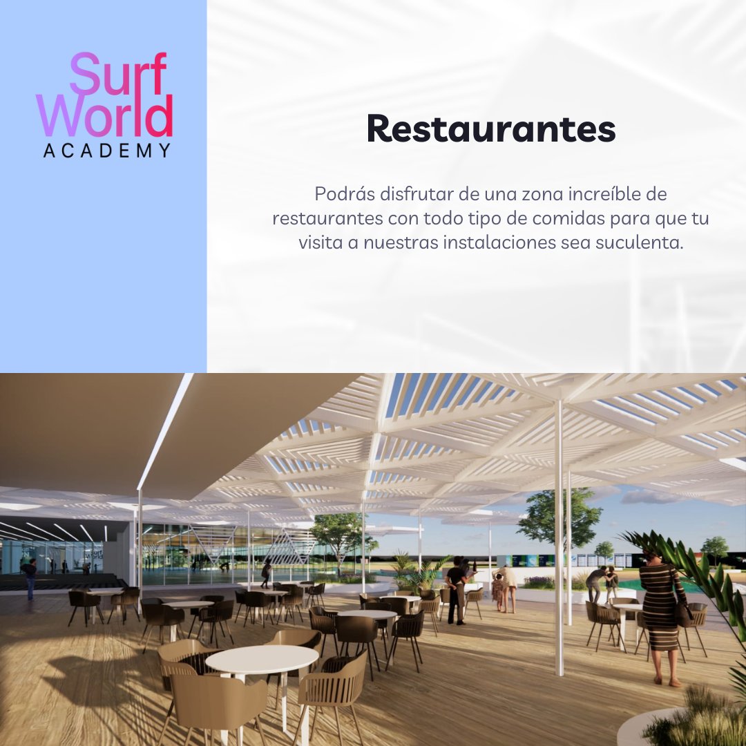 SurfWorldC's tweet photo. En @SurfWorldAC  tenemos una zona de restauración donde podras disfrutar de todo tipo de comidas en tus visitas a nuestras instalaciones!🥘

Estad atentos a nuestros perfiles porque dentro de poco anunciaremos el funcionamiento de nuestras olas!🏄

#surf #team #surfworld https://t.co/cBl4BYWORc