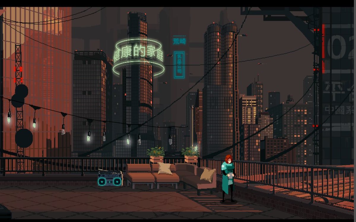 MutedGame's tweet photo. This dystopian city is a paradise for some and survival for others. #pixelart #indiegame #indiegames #gamedev #videogames https://t.co/2ItTNUUwrN