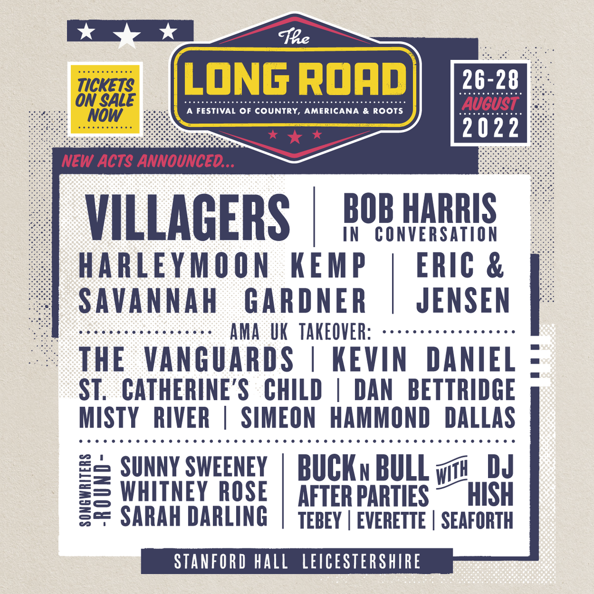 We're so excited to announce that we are playing <a href="/TheLongRoadFest/">The Long Road</a>, a festival of Country, Americana, Roots and more in the UK this August. 

Check out the full line up nowthelongroad.com