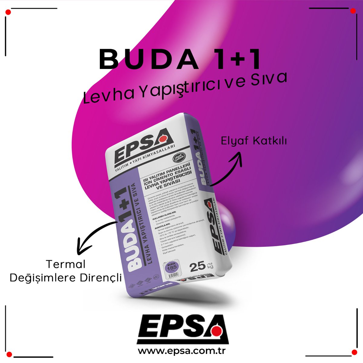 Epsa Tecrübesi ile Buda 1+1 Levha Yapıştırıcı Sıva
#inşaat #mantolama #levhayapıştırıcı #yapıştırıcı #levha #sıva #dışcephe #dışcephekaplama #dışcephetasarım