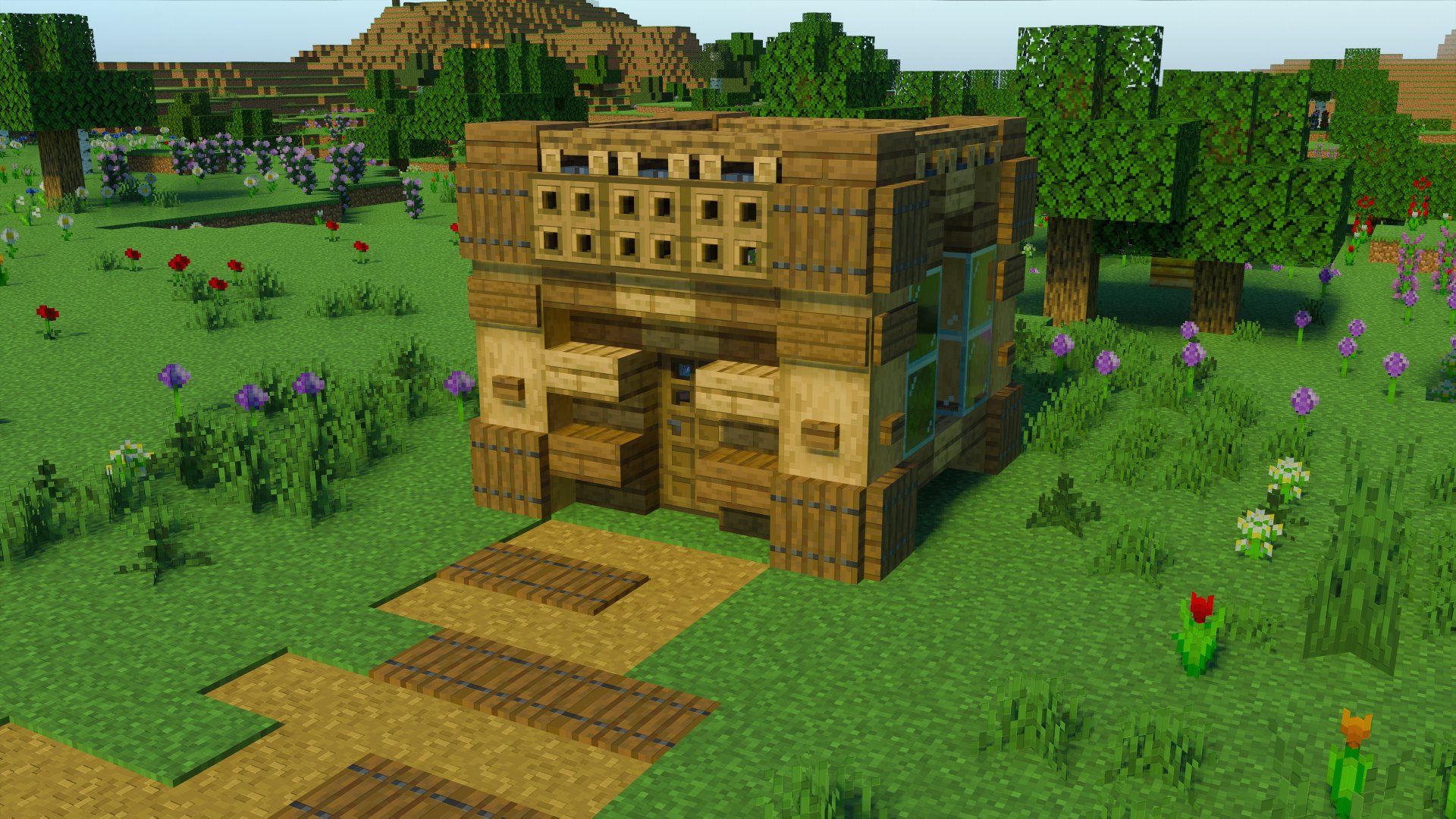 こぐまぷろ Kogumapro 今日は５ ５の仮拠点を作ってきました マイクラ Minecraft建築コミュ マインクラフト Minecraft バニラ建築学部 T Co Xubm7kbzgw Twitter