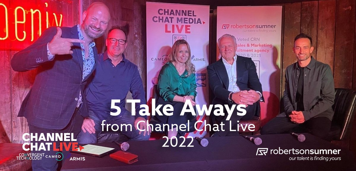 NEW BLOG POST 🔔

What were the 5 key take aways from some of the top leaders in the tech industry? 🌟

Here we take a deeper dive in some of the key talking points raised at our recent live event. 🎙️🔴

robertson-sumner.com/2022/06/18787/

#channelchat #ourtalentisfindingyours #cclive22