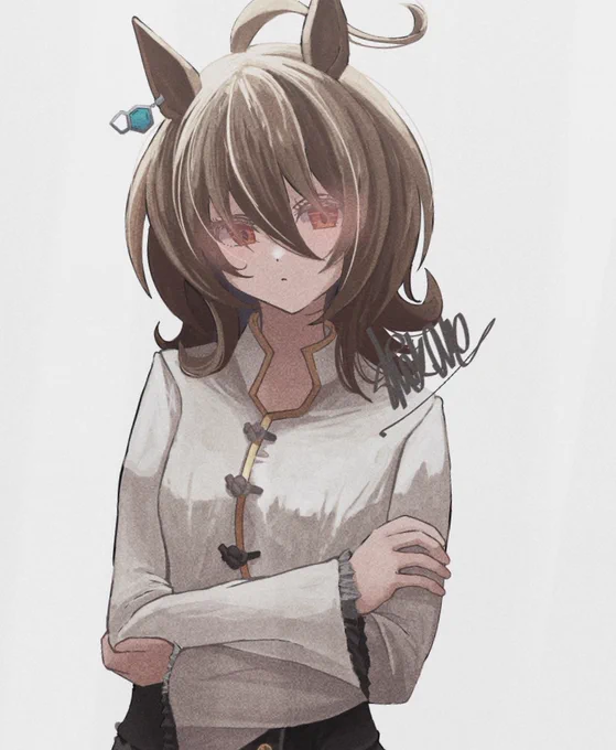 ちょっと渋めなタキオン
#ウマ娘 