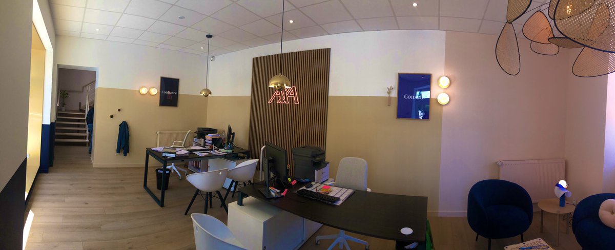 Après quelques semaines de travaux 🚧 voici la nouvelle Agence de Cécile Ruggeri, Agent Général <a href="/AXAFrance/">AXA France</a> à Morteau 🌲 
Le résultat est plus qu’au rendez-vous, avec un cadre de travail où respire le bien-être 🎯