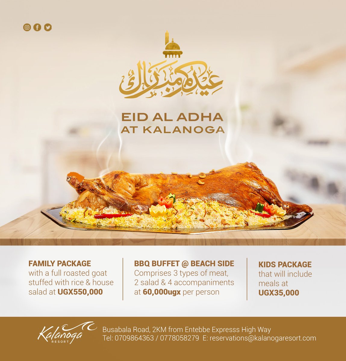 Eid is around the corner. Come celebrate it with the Kalanoga family. #WholeRoastedGoat #KidsFunTime #BeachSideKimere