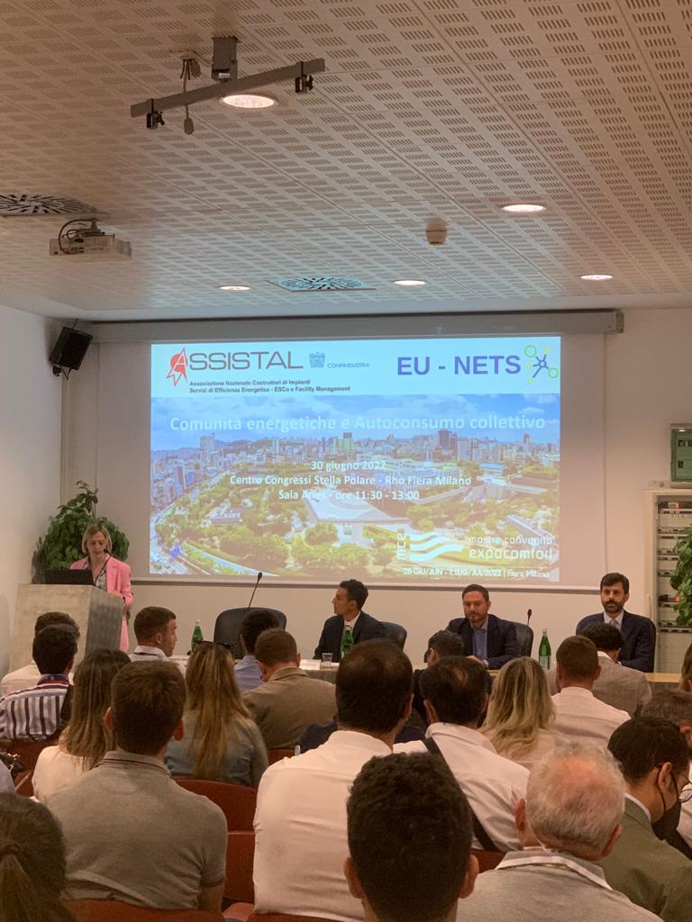 assistal's tweet photo. Oggi ad @mcexpocomfort il convegno organizzato da #ASSISTAL sulle comunità energetiche e autoconsumo collettivo. Intervengono Giuseppe Petronio del @GSErinnovabili, Matteo Caldera di @ENEAOfficial e Nicola Cipiciani di Siram Veolia. https://t.co/hbbmc484NI