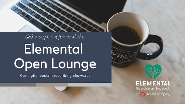 AccessElemental's tweet photo. Join us on the 20th July for our next Open Lounge, focusing on Proactive Social Prescribing. 

From September, PCNs will be required to provide a proactive #socialprescribing programme to an identified cohort with unmet needs.

Register here: https://t.co/QABtC5BRGC https://t.co/lYfm2RG5wh