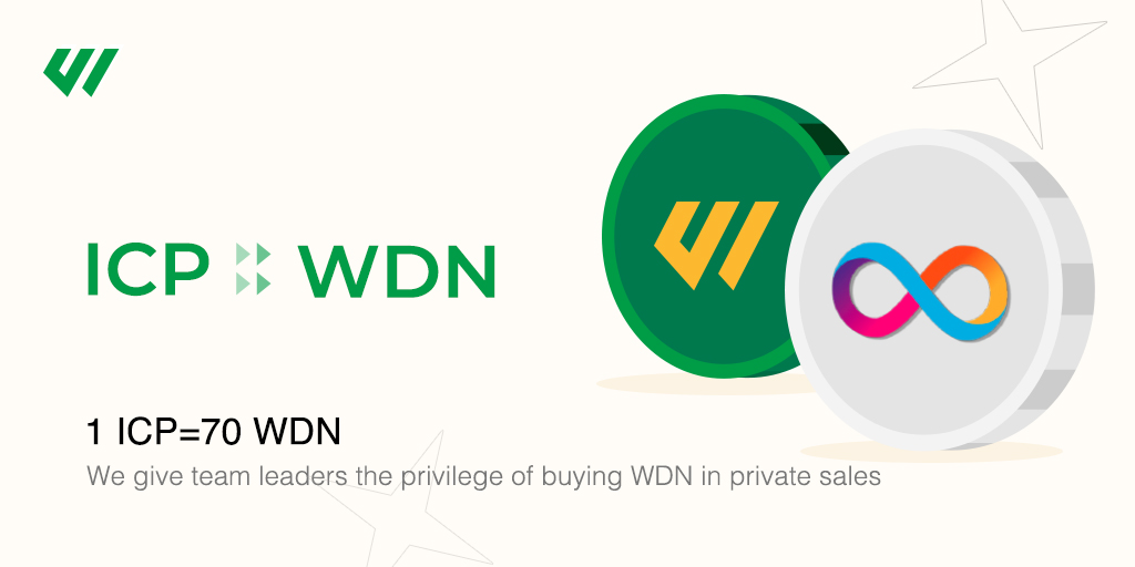 WDN_Protocol's tweet photo. We give team leaders the privilege of buying WDN in private sales. The sales ratio is 1ICP:70WDN, and 20% of the purchase volume is released every 90 days.

⏲️Deadline: July 5, 2022 23:59 (UTC) https://t.co/3CFQWoAQxv