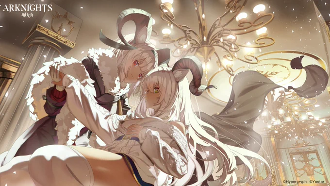 アークナイツEN版(
@ArknightsEN
 )にてフォロワー27万人記念イラストを描かせていただきました!
#アークナイツ 