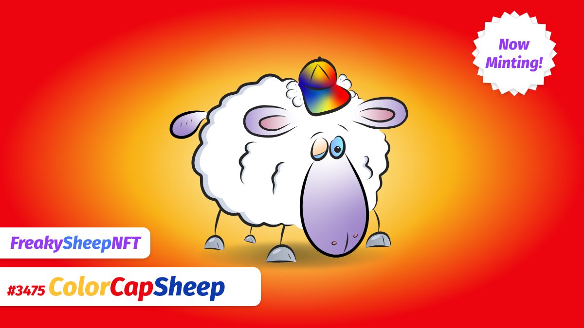 FreakySheepNFT's tweet photo. Have a colourful day, everyone! ❤️💛💙

➡️Mint at https://t.co/jkIUt3kQvt

#NFTdrop #NFTartist #NFTCommunity #NFTCollection  #NFTcollectibles #NFT #NFTCommunityCryptoArt #nftart #Minting #Mint #MintingNow #Cryptos #NFT #NFTsales #Metamask #Metaverse https://t.co/emFASDbHhw