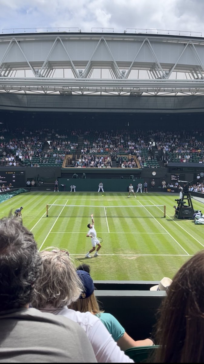KotobWalid's tweet photo. My view yesterday @Adam02144644

Until I saw ur tweets, I didn't know it was possible to get such great CC seats online w/o paying a ludicrous amount😅

This is my first year in the UK. Been watching Wimbledon on TV since I was 10 &amp; always been a dream to go

Unreal experience! https://t.co/hmALC0333P