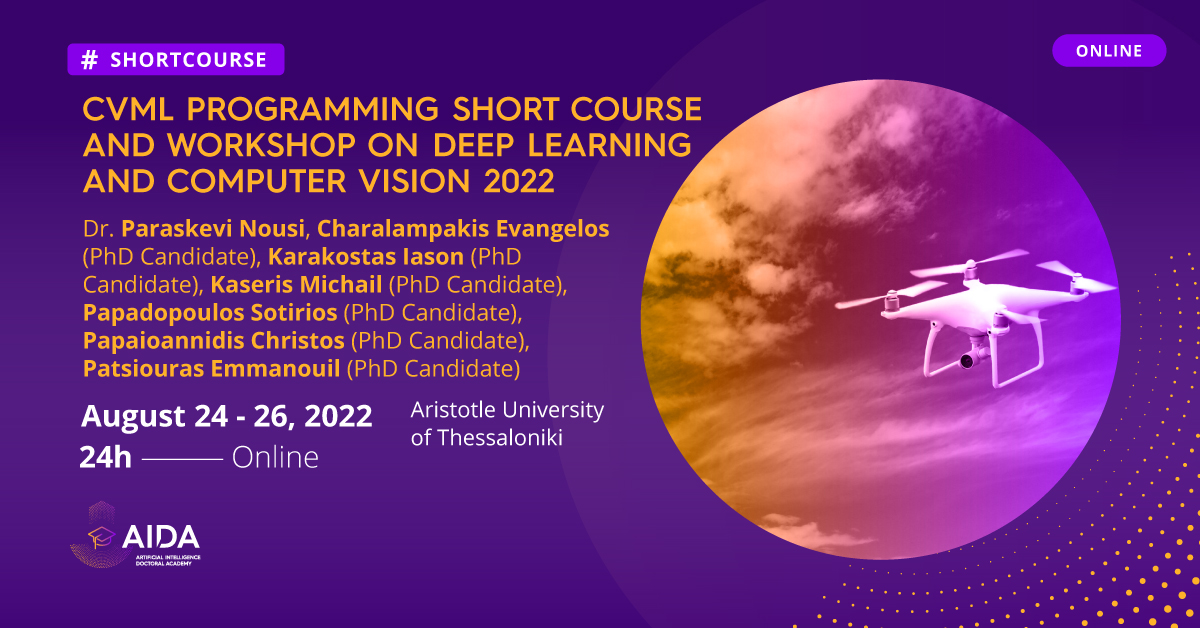AIDAdocAcademy's tweet image. Join this 3-day #OnlineCourse & #workshop👇
to benefit from an in-depth presentation of #ProgrammingTools & techniques for various #ComputerVision & #DeepLearning problems, w/ lectures & programming workshops w/ #PracticalLabExercises
✍is.gd/cvml_computer_…
by @Auth_University
