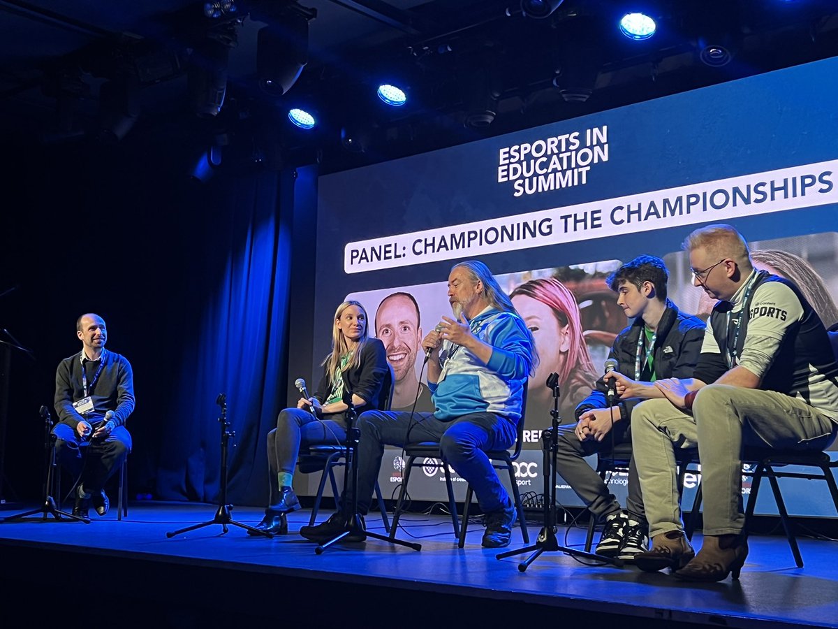 Great panel on how to get #esports up and running in education, led by <a href="/British_Esports/">British Esports</a> #EsportsEdu