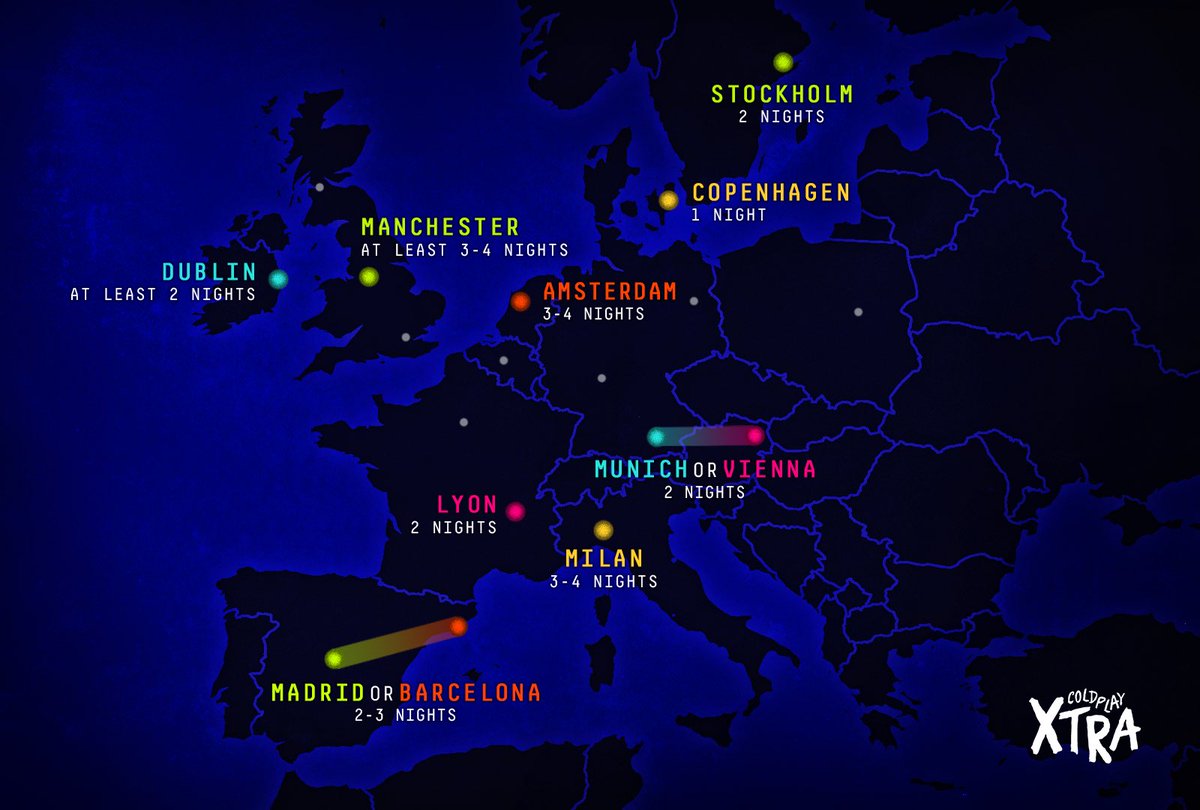 ICYMI: On Saturday, we had a guess at what European cities Coldplay might visit in 2023 for their Music of the Spheres World Tour

What do you think of our picks? 💭

🪐 #MusicOfTheSpheresWorldTour 
▶️ twitch.tv/videos/1513962…