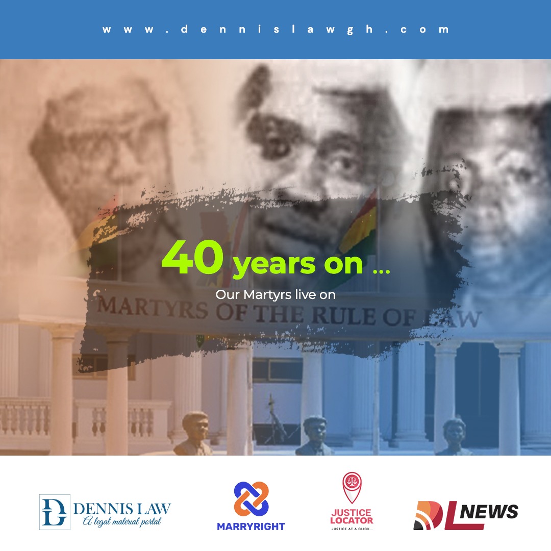 We remember the Justices whose lives were tragically lost forty years ago. Their lives mattered as did their service to this country. May they keep resting in peace.