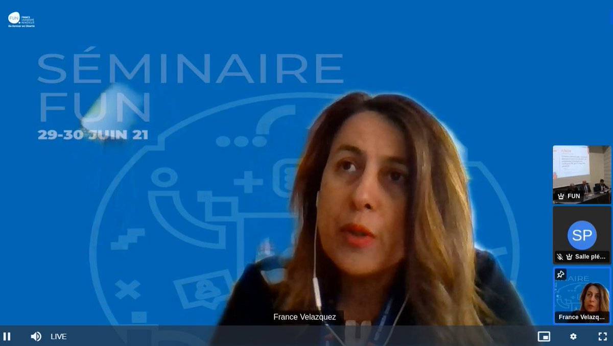 ReseauFUN's tweet photo. [#SFUN22] [J2 #TableRonde2]
Sujet : Retour sur le déploiement réussi de la formation aux compétences numériques avec #Certification #PIX, par @UniversiteCergy
Animée par M. Emilien Sanchez  @emilien_sanchez
Témoignage de France Velasquez @UniversiteCergy
@FunMooc https://t.co/J1nrHE0rSD