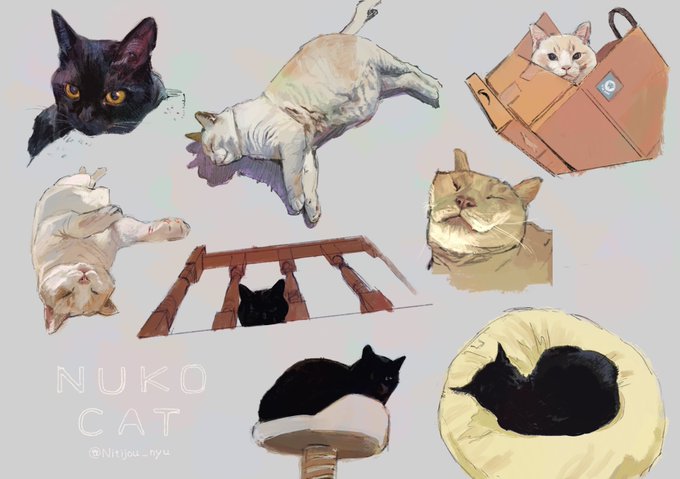 ドローイング・ヌコ・キャット ᓚᘏᗢ 
