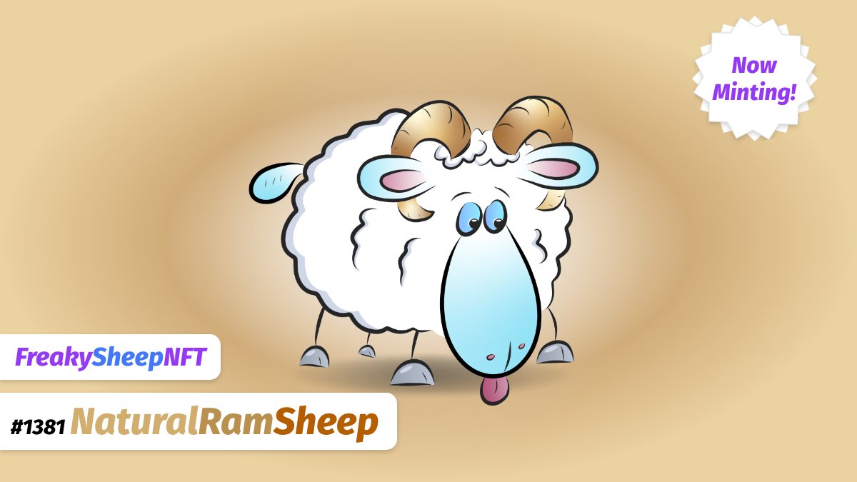 FreakySheepNFT's tweet photo. Have a great weekend, everyone! ☀️

➡️Mint at https://t.co/jkIUt3Crn1

#NFTdrop #NFTartist #NFTCommunity #NFTCollection  #NFTcollectibles #NFT #NFTCommunityCryptoArt #nftart #Minting #Mint #MintingNow #Cryptos #NFT #NFTsales #Metamask #Metaverse https://t.co/pbCSFy6iUP