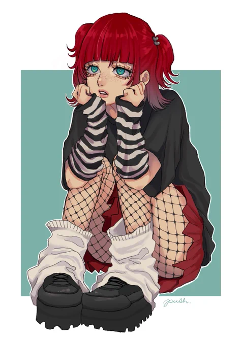 #今月描いた絵を晒そう忙しくしててきちんと描いたの4枚しかなかった7月はもっと色々描きたい 