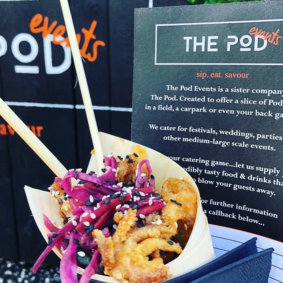 ThePodEvents's tweet photo. Great to be back at the Cardiff International Food &amp; Drink Festival this weekend (Fri 1st Jul - Sun 3rd Jul). 

We’ll be cooking up a storm with our crispy squid cones🦑 halloumi fries &amp; dirty fries. 

Pop down &amp; say hi 👋🏽. Open 12pm tomorrow on The Roald Dahl Plass, Cardiff Bay. https://t.co/wf8HjQfoWQ