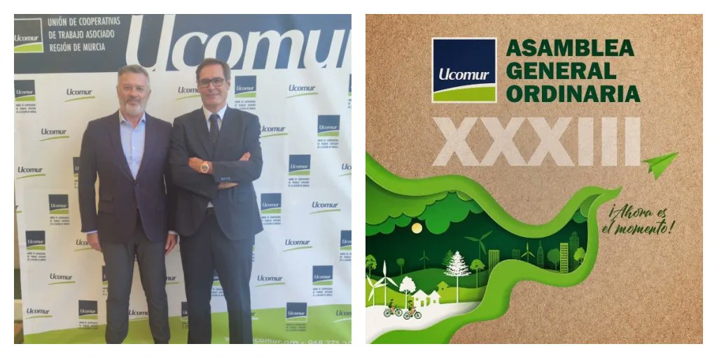 CONCOVI_Espana's tweet photo. 📆 #CONCOVI asiste como nuevo miembro a la XXXIII Asamblea General de @ucomur, donde @japedreno será reelegido presidente por otros 4️⃣ años y CONCOVI pasará a formar parte de su Consejo Rector. Asisten nuestro Dtor. Gral. @rodriguezchf. y Fco. Pérez Caballero, de @FECOVI_COOP. https://t.co/Uba0CCJbVU