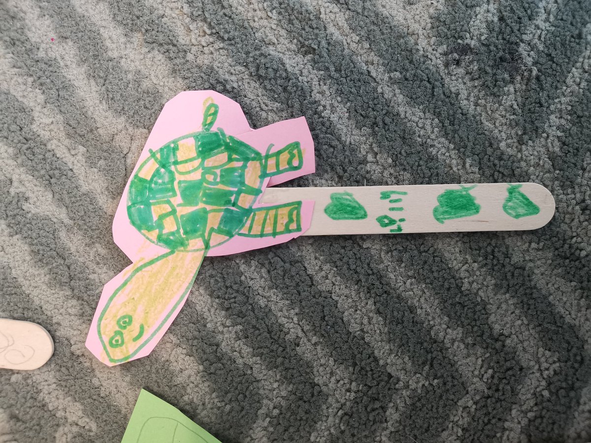 Year1melyn's tweet photo. More of our Tiny creations, the children wanted to make Tiny puppets today 🐢 @WhiteRoseMaths @TinyTortoiseWRM https://t.co/eT0TbCo9GE
