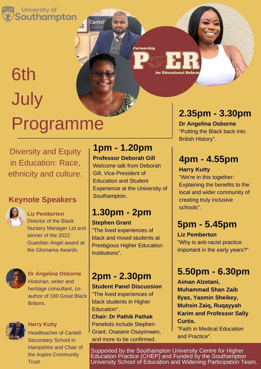 PfERuos's tweet photo. Medical Educators please RT!

Our free, virtual conference includes:

“Faith in Medical Education and Practice” and “Ethnicity and Race: experiences of working and learning in the Faculty of Medicine, UOS”

More info can be found on our profile! https://t.co/YbRjxonpTN