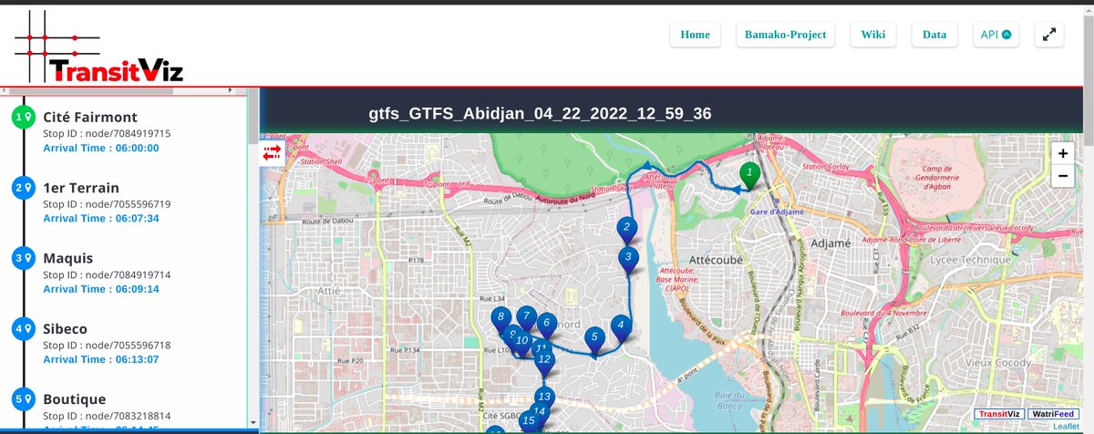 DataTransport1's tweet photo. #TransitViz développé par @DataTransport1 permet de visualiser librement les données de transport standardisées au format GTFS.
Lien : https://t.co/EqsJAHw0AB
#Transport #Mobilité #GTFS
#MaaS #Mapping https://t.co/oV7V0vkYD8