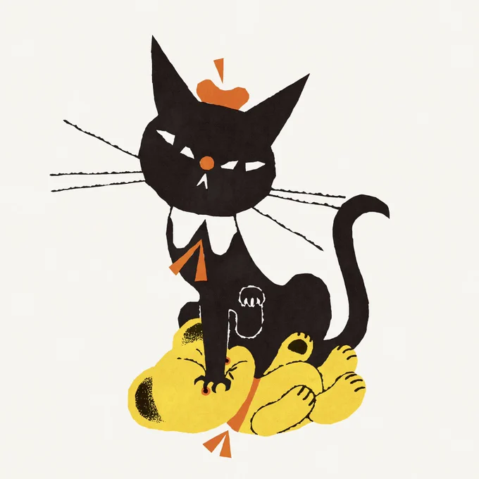 友達コネコネ #黒ねこ意匠 #くろねころびんちゃん #ろびんちゃん #BLACKCATROBIN #ROBIN #kuronekodesign #テディベア #黒猫 