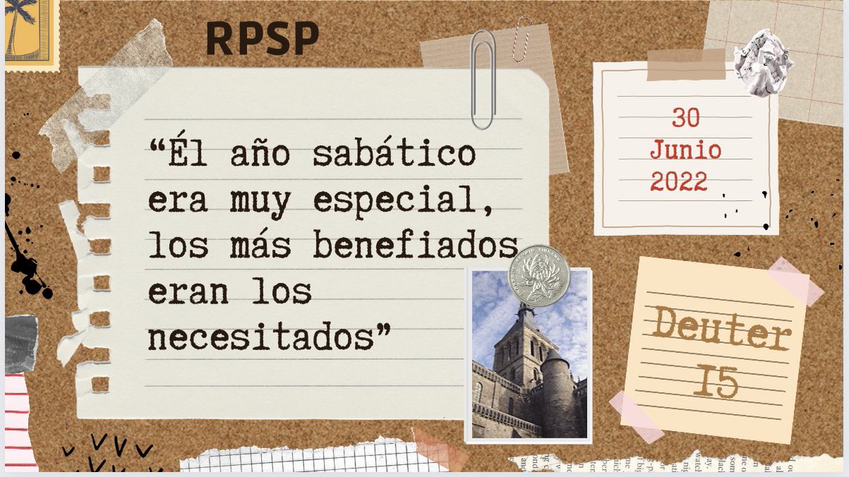 PrEudisVasquez's tweet photo. #Deuteronomio15 Año sabático 

🚹Cada siete años se realizada el año sabático.
🚹La tierra descansaba y los siervos eran liberados.
🚹Las deudas eran perdonadas.
🚹Era un año de paz y gratitud. 

#rpsp 
#PrimeroDios
#Vamospormas
#SecretariaMOP https://t.co/zD7NFkinij