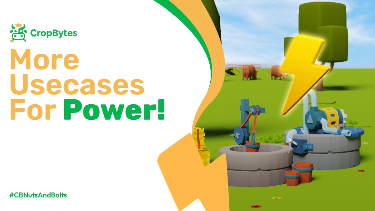 📢New Power Use Cases are Going Live📢 Share your thoughts on how these updates will affect the CropBytes economy. Know more about the updates: blog.cropbytes.com/usecase-of-pow… #CropBytes $CBX #Web3Games #FarmingSimulator