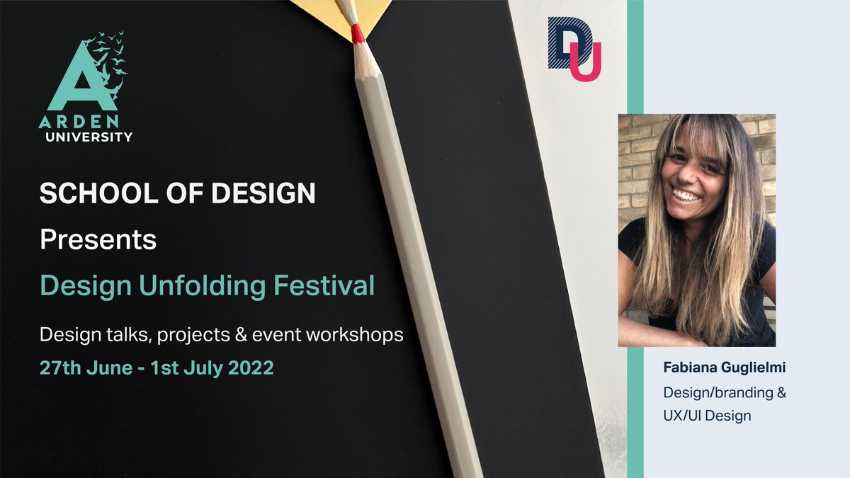 Fabiana Guglielmini will be speaking about Branding Strategy and Design <a href="/designunfolding/">designunfolding email schoolofdesign@arden.ac.uk</a> festival today at 12pm BST,  - if you’d like to watch the presentation you can email for a zoom link schoolofdesign@arden.ac.uk
#ArdenUniGraphic #advertising #design #designunfolding