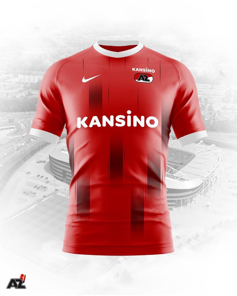 𝑵𝒆𝒘 𝒉𝒐𝒎𝒆 𝒌𝒊𝒕
- - 
Via goed geïnformeerde bronnen weten wij te melden dat dit het nieuwe thuisshirt wordt voor komend seizoen. Dit door ons ontworpen tenue komt voor 99% overeen met het origineel en zal in de eerste week van juli officieel door AZ gepresenteerd worden.