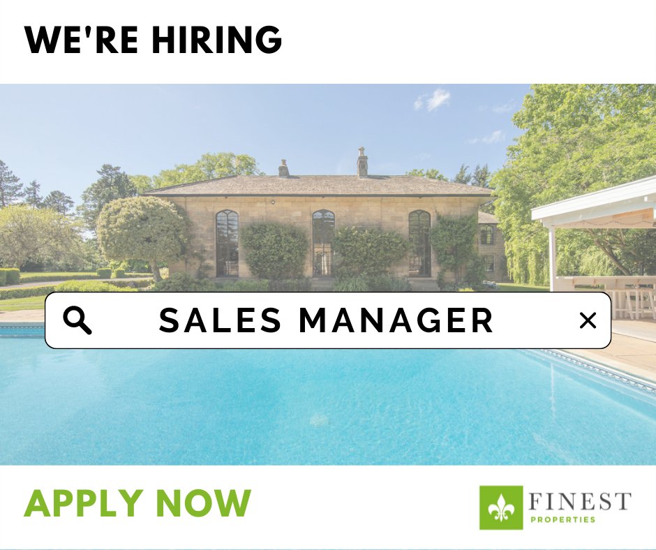 FinestProps's tweet photo. We're delighted to announce that we are looking for a passionate and ambitious Sales Manager to join our growing team in Corbridge, Northumberland. Click to find out more and apply >> https://t.co/lVNNLaJCjf 

#FinestPropertiesUK #Corbridge #Northumberland #Hiring #NewJob https://t.co/c1kZFFGLw6