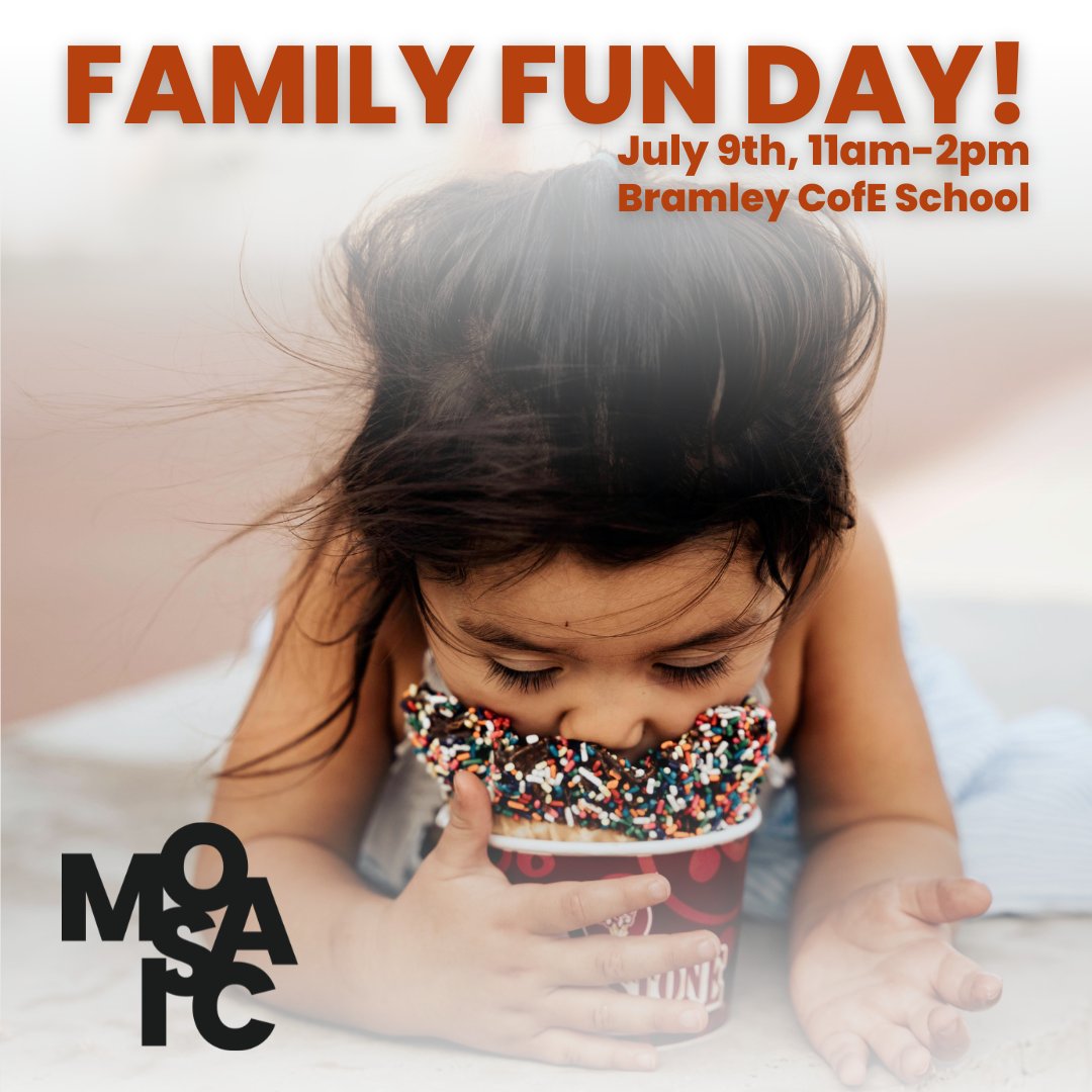 GCBasingstoke's tweet photo. We’re marking the moment we become Mosaic Church Basingstoke with a family fun day - and it's only one week away! 

There’ll be the chance to grab some Mosaic Church freebies, activities for children, games for everyone, a free ice cream, and a bouncy castle! https://t.co/rjxITBhfHu