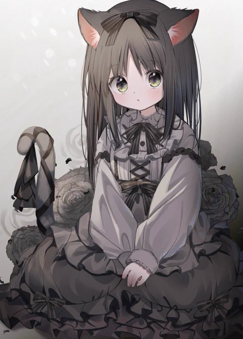 🐈‍⬛🖤 #オリジナル #猫耳 https://t.co/N5Byhl2fTW 