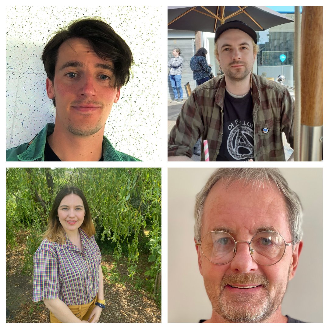 eisteddfod's tweet photo. Llongyfarchiadau enfawr i'r pedwar sydd wedi cyrraedd rhestr fer cystadleuaeth Dysgwr y Flwyddyn eleni. 
🌟 Joe Healey 🌟 Ben Ó Ceallaigh
🌟 Sophie Tuckwood 🌟 Stephen Bale
Eisiau darllen mwy am eu taith iaith? Rhagor yma ▶️ https://t.co/3pUVgcPsxn
@learncymraeg https://t.co/j6MwtHqsds