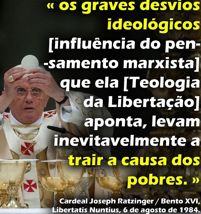 Mitos De Batina on Twitter: "Cardeal Joseph Ratzinger - Bento XVI, Libertatis  Nuntius, 6 de agosto de 1984. Lns https://t.co/kK3oaJQ8qM" / Twitter