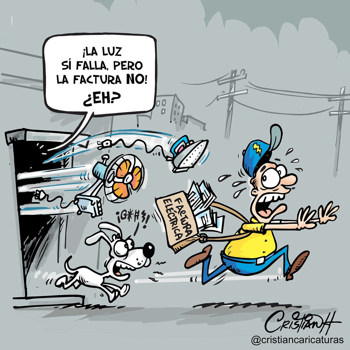 Mientras la luz se va ...la factura llega👹
.
.
.
.
<a href="/ElDia_do/">Periódico El Día</a> #CaricaturaDelDía #apagones #caricatura #facturaelectrica #criscaricaturas