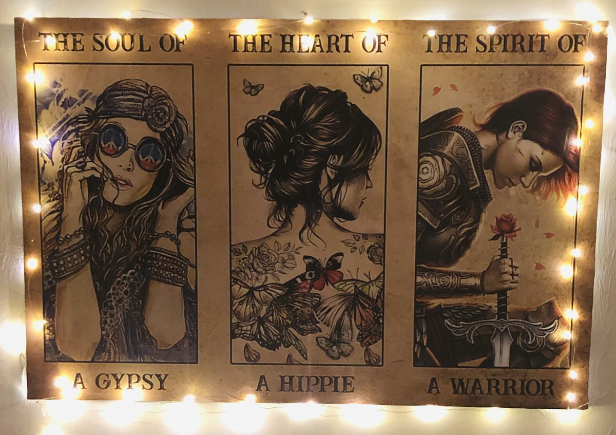 SwaltyCompChick's tweet image. 🤎🤎🧡🤍 Made this for me ! Hey I loved this poster &amp;amp; made it into a wall hanging! #funhobbies #projectathome #hippy #warrior #gypsy Flying ✈️ home - 5 days…