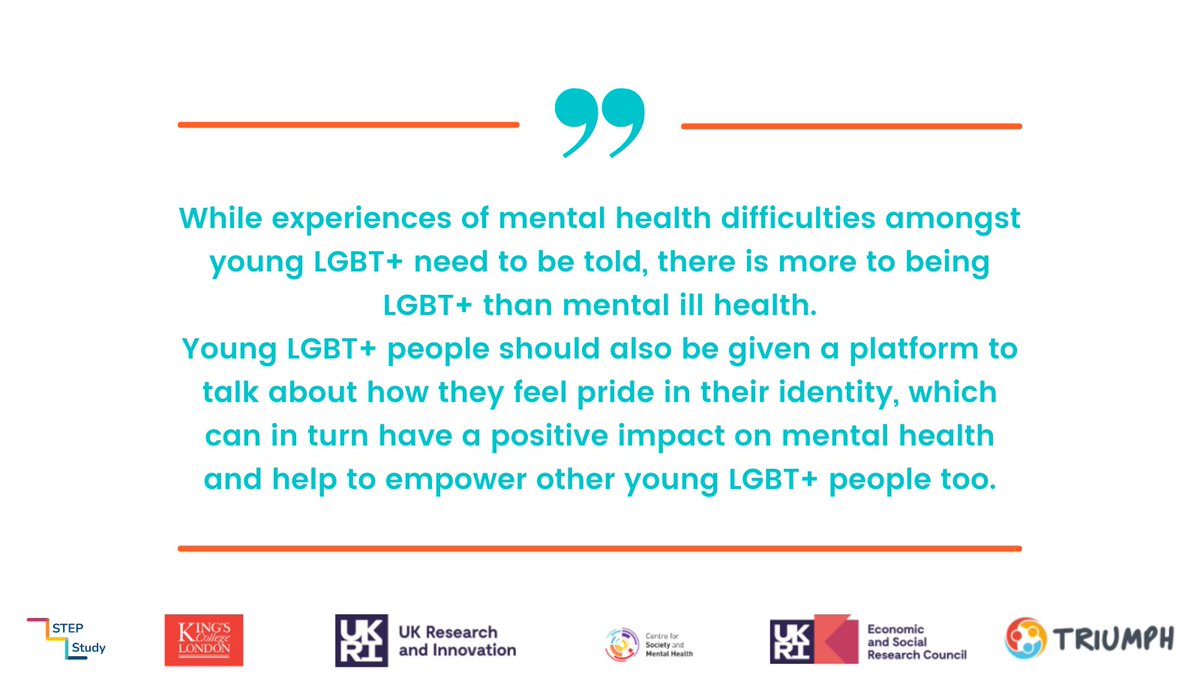 Step Study (@thestepstudy) on Twitter photo As #PrideMonth2022 draws to an end, we wanted to share our third and final blog written by one of the <a href="/TheStepStudy/">Step Study</a> young researchers as a reminder that queer joy is not just for pride month! stepstudy.co.uk/does-research-…
<a href="/kcsamh/">ESRC Centre for Society and Mental Health</a> <a href="/KingsCollegeLon/">King's College London</a> @TRIUMPHnetwork <a href="/UKRI_News/">UK Research and Innovation</a> As #PrideMonth2022 draws to an end, we wanted to share our third and final blog written by one of the <a href="/TheStepStudy/">Step Study</a> young researchers as a reminder that queer joy is not just for pride month! stepstudy.co.uk/does-research-…
<a href="/kcsamh/">ESRC Centre for Society and Mental Health</a> <a href="/KingsCollegeLon/">King's College London</a> @TRIUMPHnetwork <a href="/UKRI_News/">UK Research and Innovation</a>